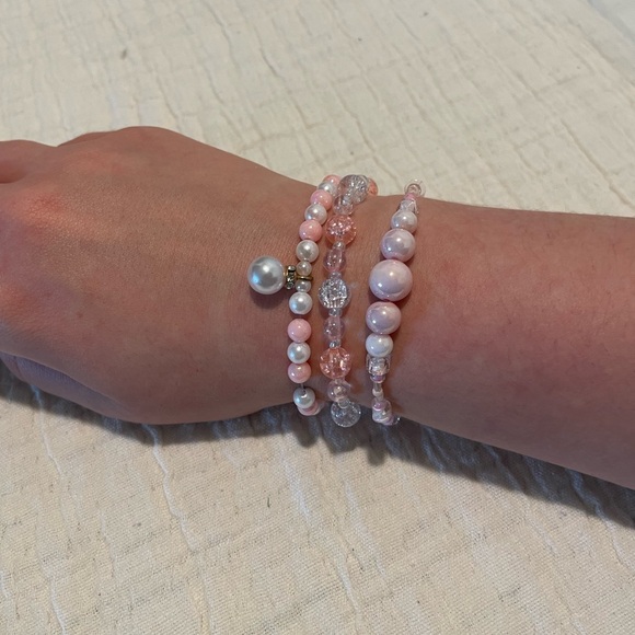 Aurora-Inspired Handmade Bracelets | Pink - Picture 1 of 4